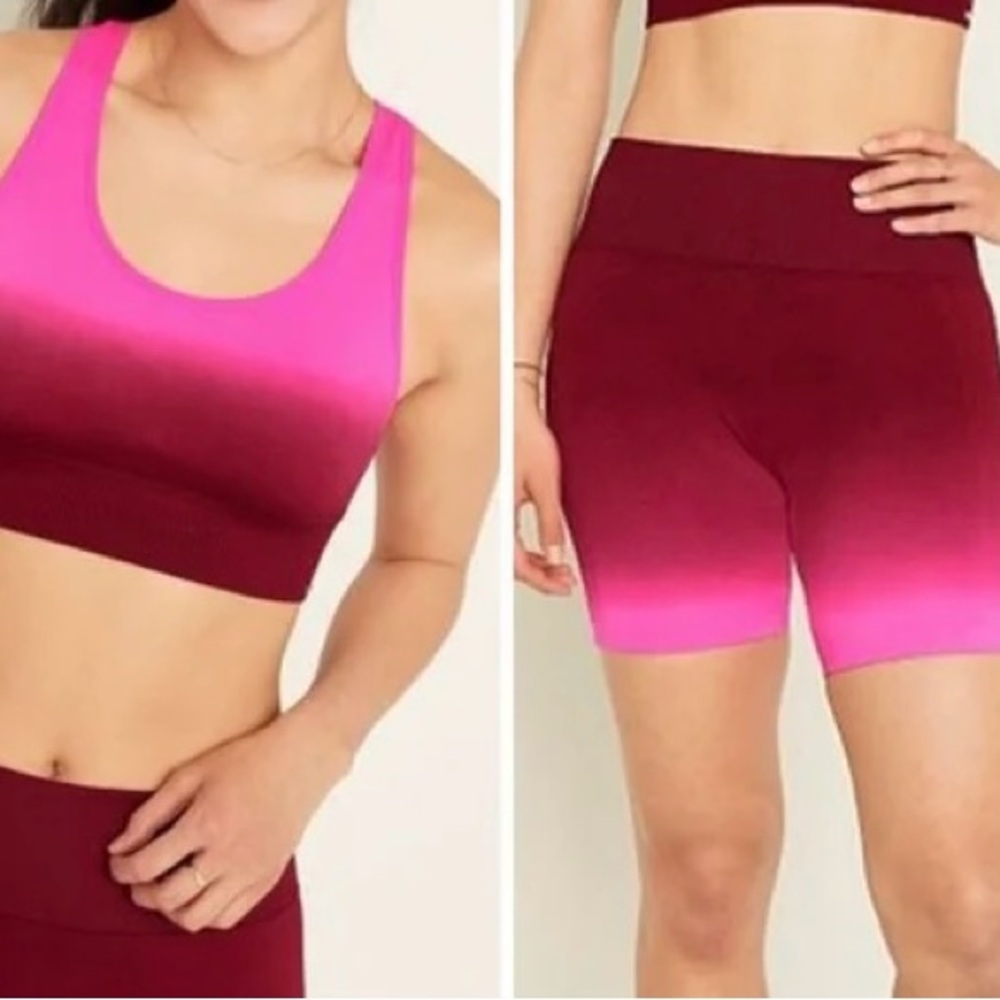 Victoria's Secret Pink Seamless High Waist Textured Rib Bike Shorts
